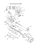 Motor and ice container