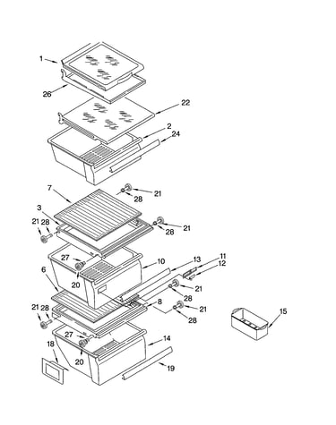 Refrigerator shelf
