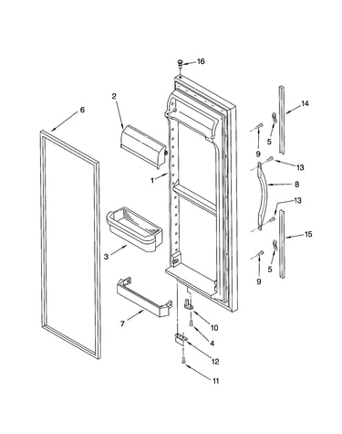Refrigerator door