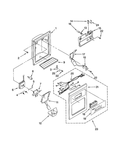 Dispenser front