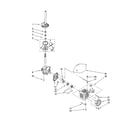 Kenmore Elite 11023024100 brake/clutch/gearcase/motor/pump diagram