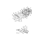 GE JKP64GP2BG oven door and latch diagram