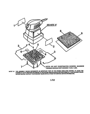 Sandpaper/cushion/paper clamp