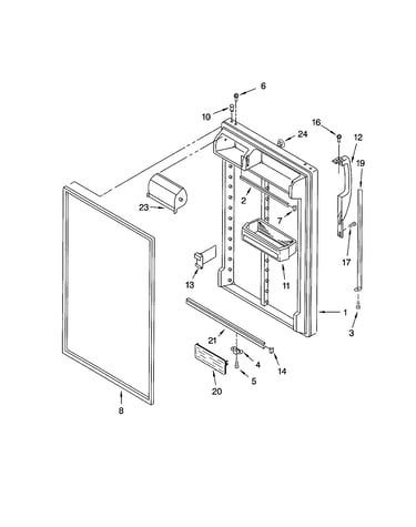 Refrigerator door