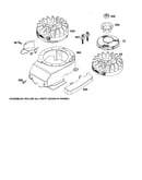 Flywheel/housing-blower