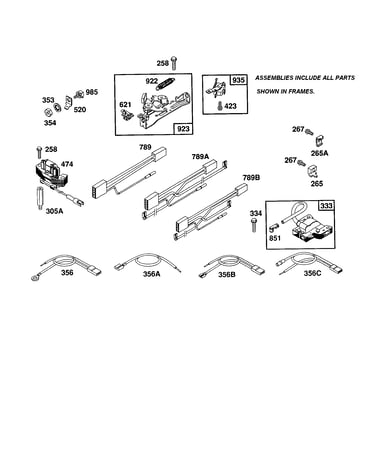 Wire harness/brake/interlock switch