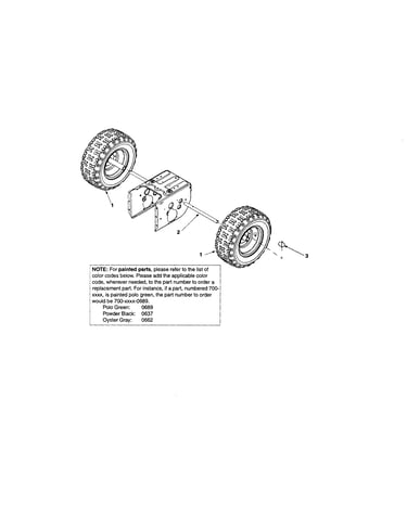 Axle/wheel assembly