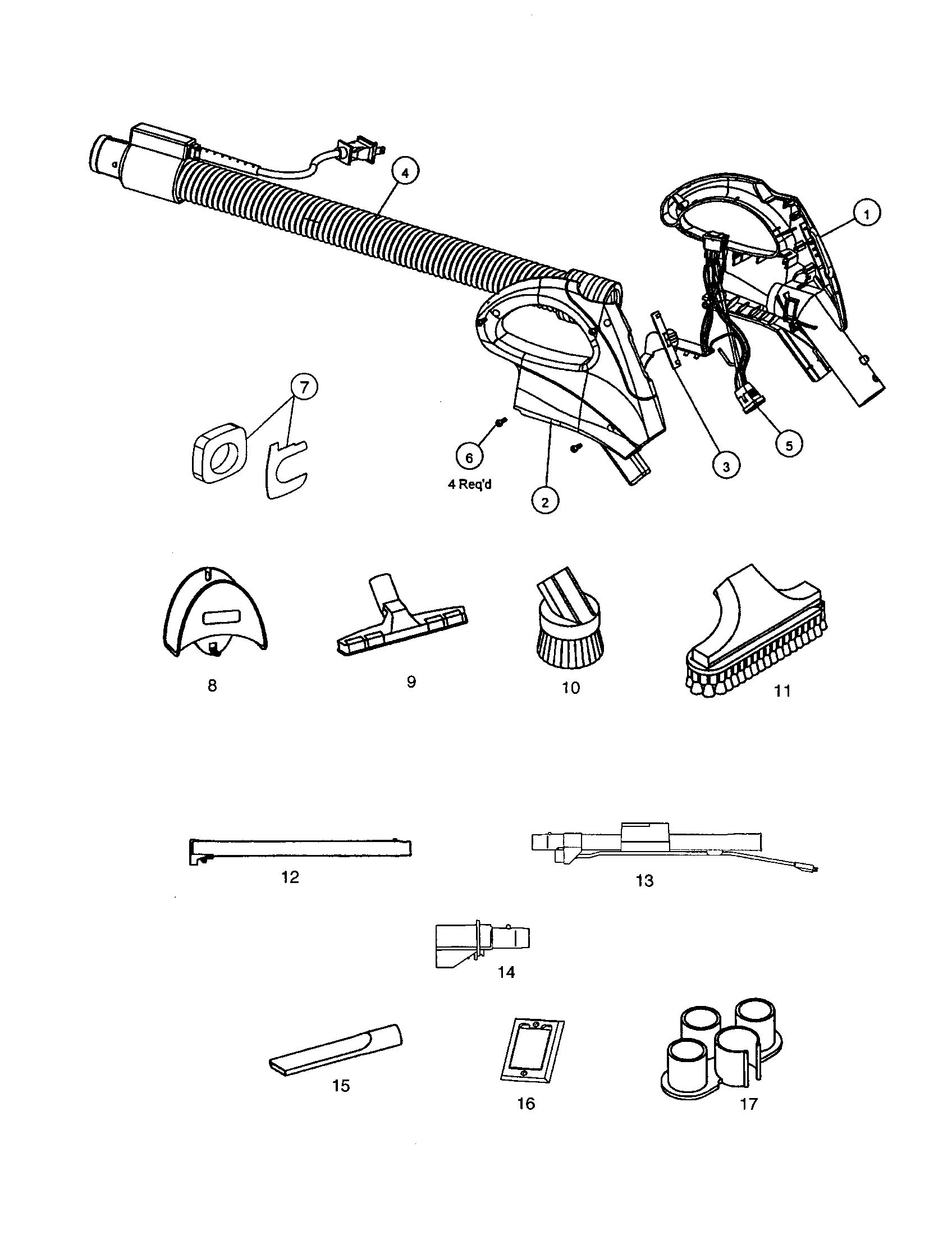 Hose and handle