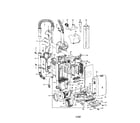 Hoover U5457-900 hose/handle/motor diagram
