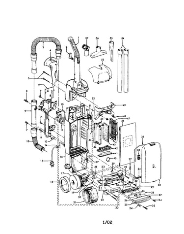 Hose/handle/motor