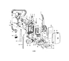 Hoover U5409-955 handle/hose/motor diagram