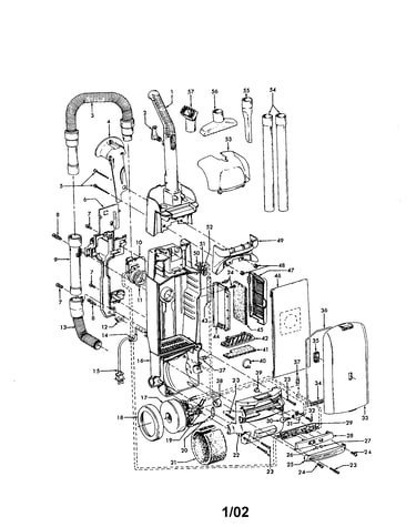 Hose/motor/handle