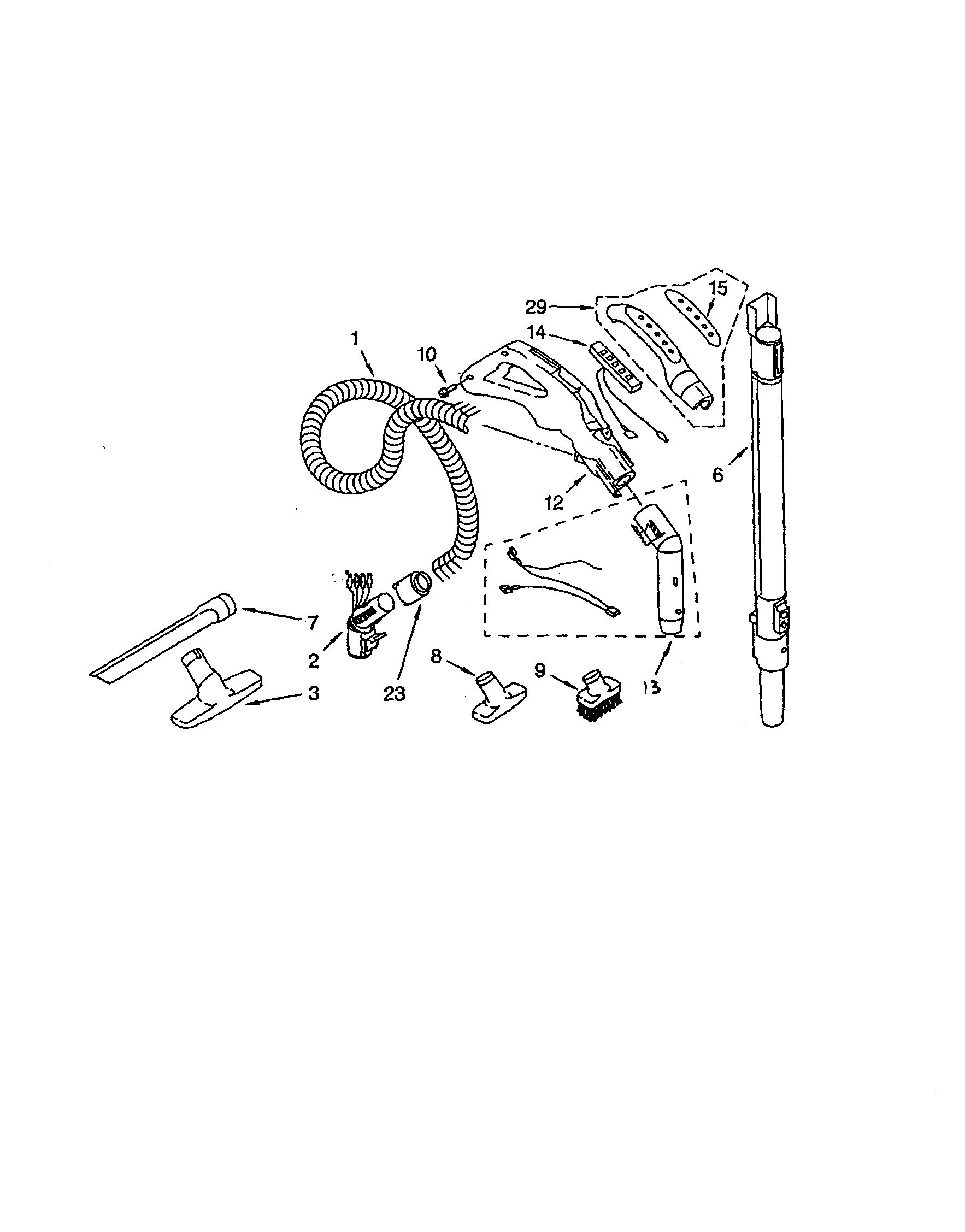 Hose and attachment