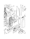 Dust compartment and motor