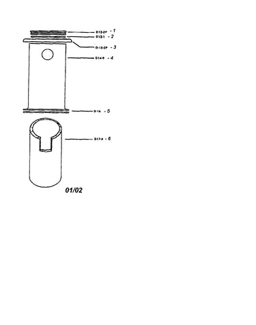 Cap/flange cover/cylinder