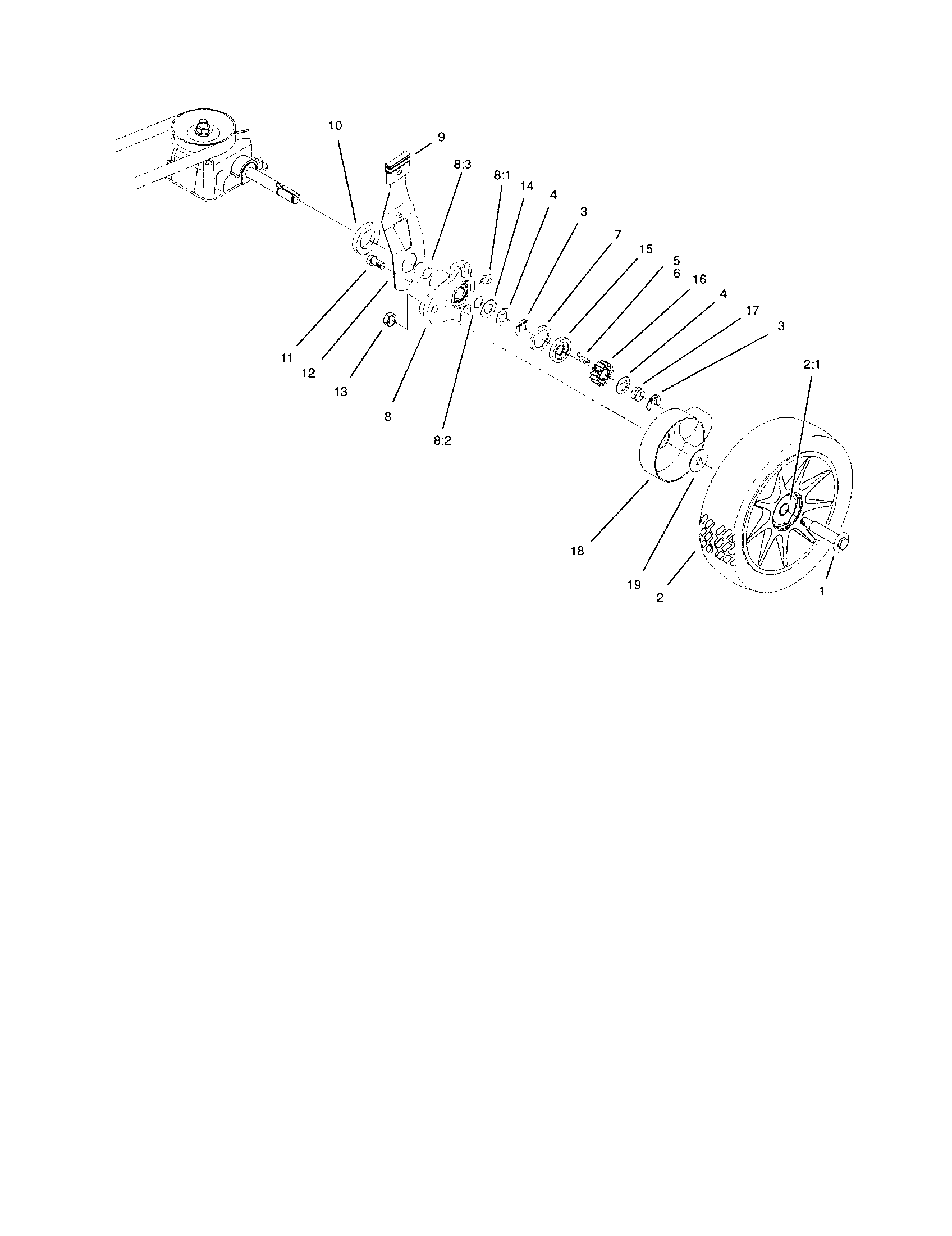 Rear axle