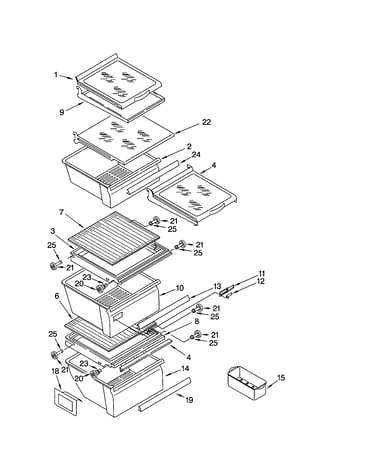 Refrigerator shelf