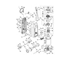 Kenmore 11631722001 dust compartment and motor diagram