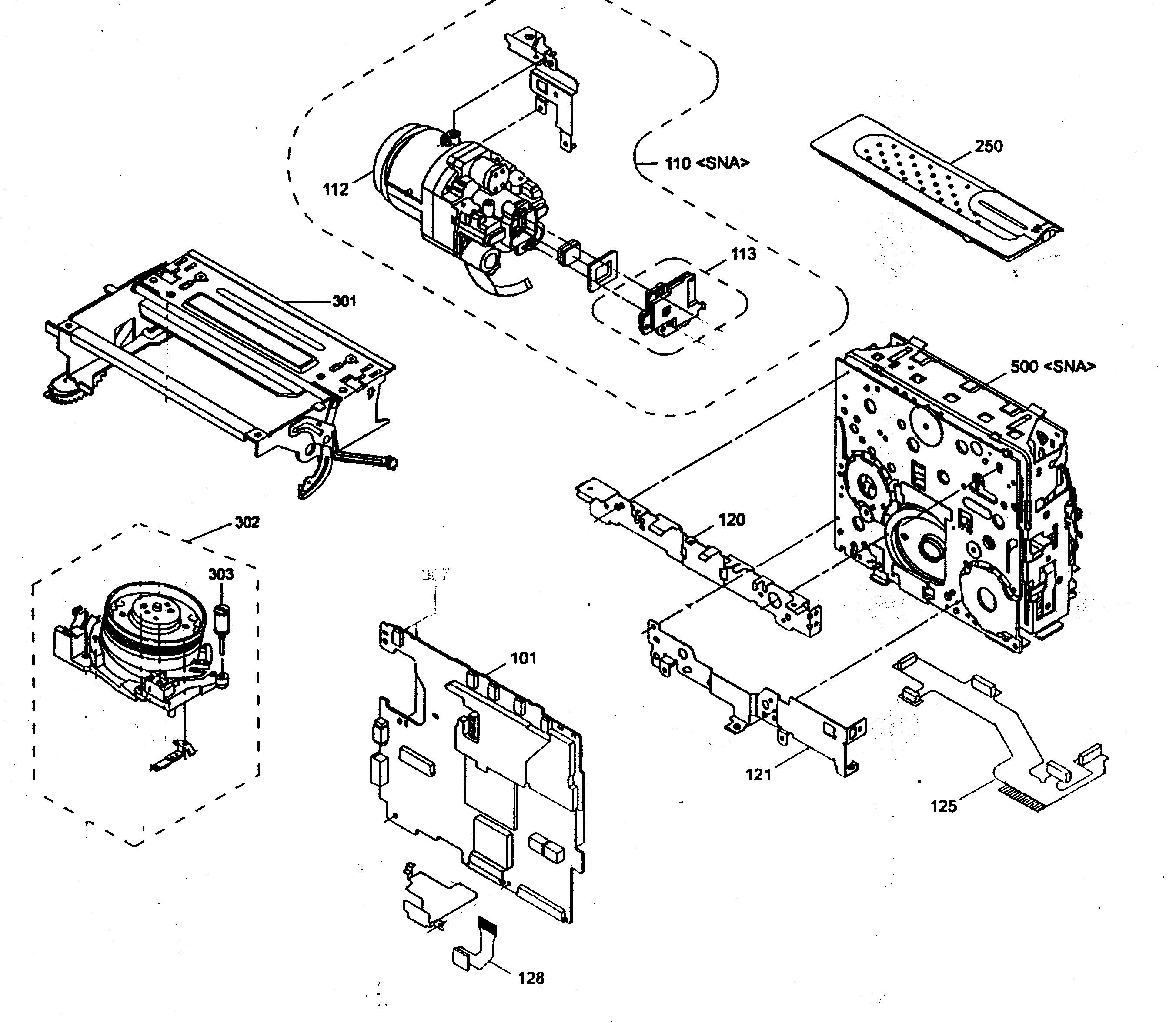 Lens/vcr assy