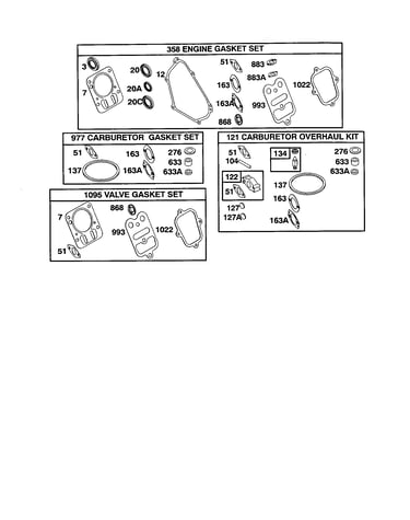 Gasket sets/overhaul kit