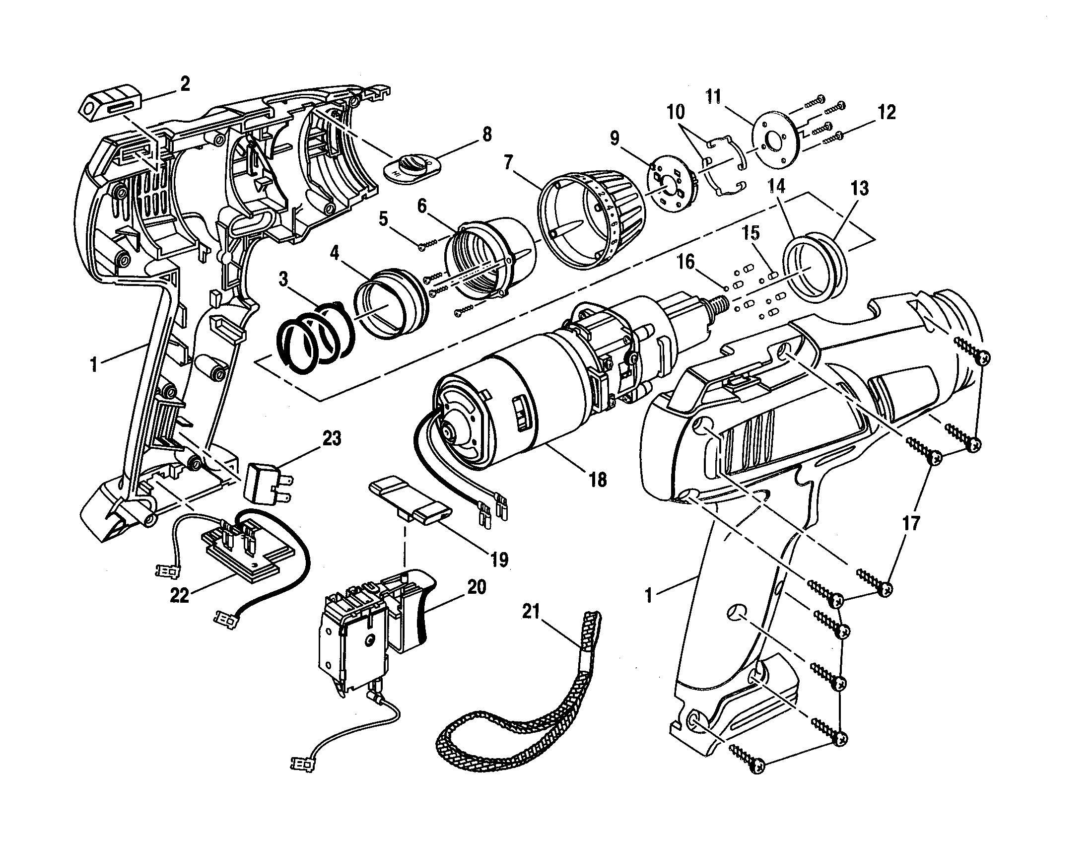 HOUSING/MOTOR