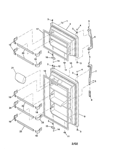 Door/handles/shelves