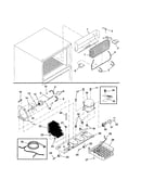 Evaporator/machine compartment