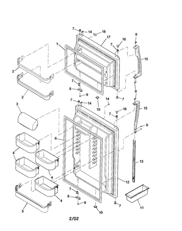 Door/handles/shelves