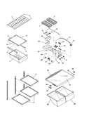 Refrigerator shelving/light