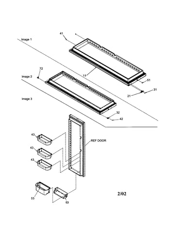 Refrigerator door