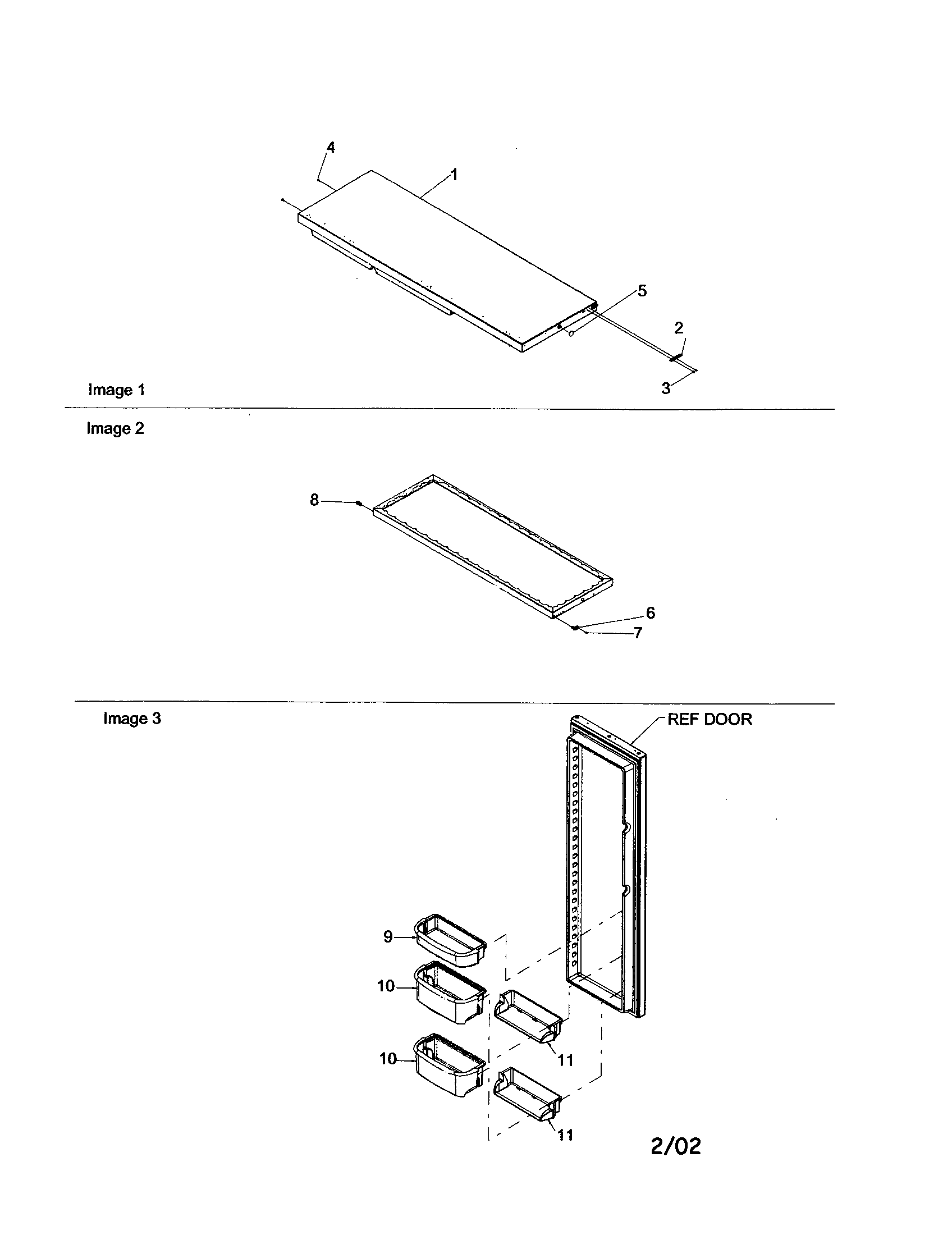 Refrigerator door