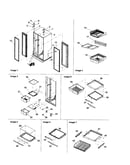 Hinges/refrigerator shelving