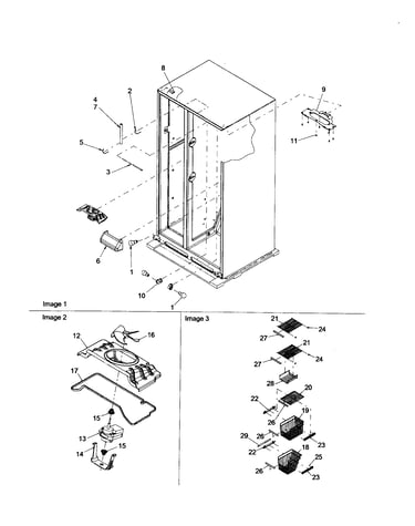 Evaporator fan motor/fz shelving