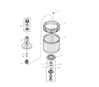 Amana ALW880QAC1-PALW880QAC1 agitator/drive bell/washtub/hub diagram