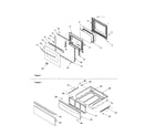 Amana ACF3325AC-PACF3325AC0 oven door/storage drawer diagram