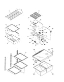 Refrigerator shelving/light