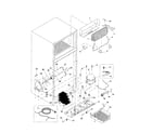 Amana ARTE105BW-PARTE105BW0 evaporator/machine compartment diagram