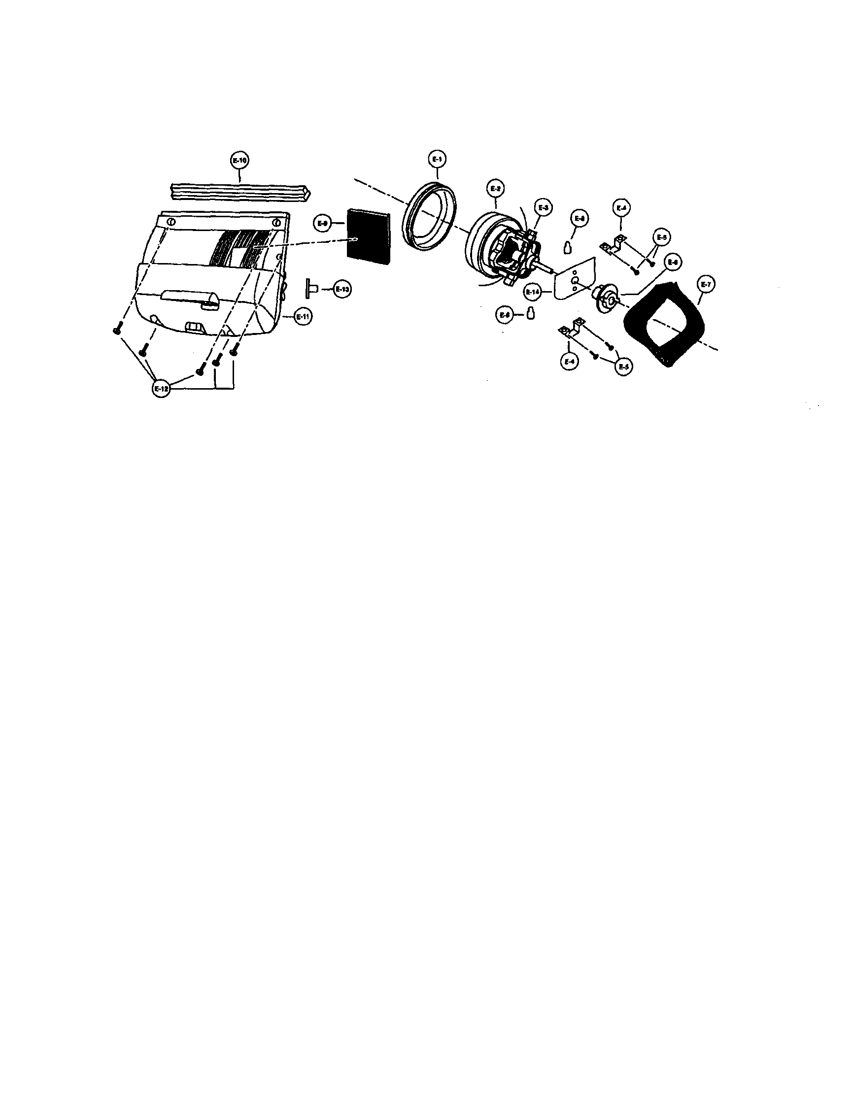 Motor case and motor/d-block