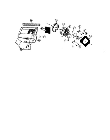 Motor case and motor/d-block