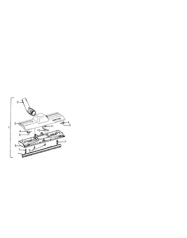 Standard rug/floor nozzle