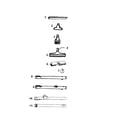 Hoover S3606 cleaning tools diagram