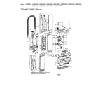 Hoover U4261910 handle/hood/door diagram