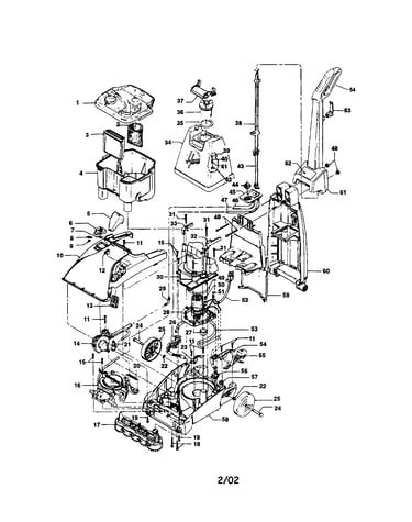 Upright extractor