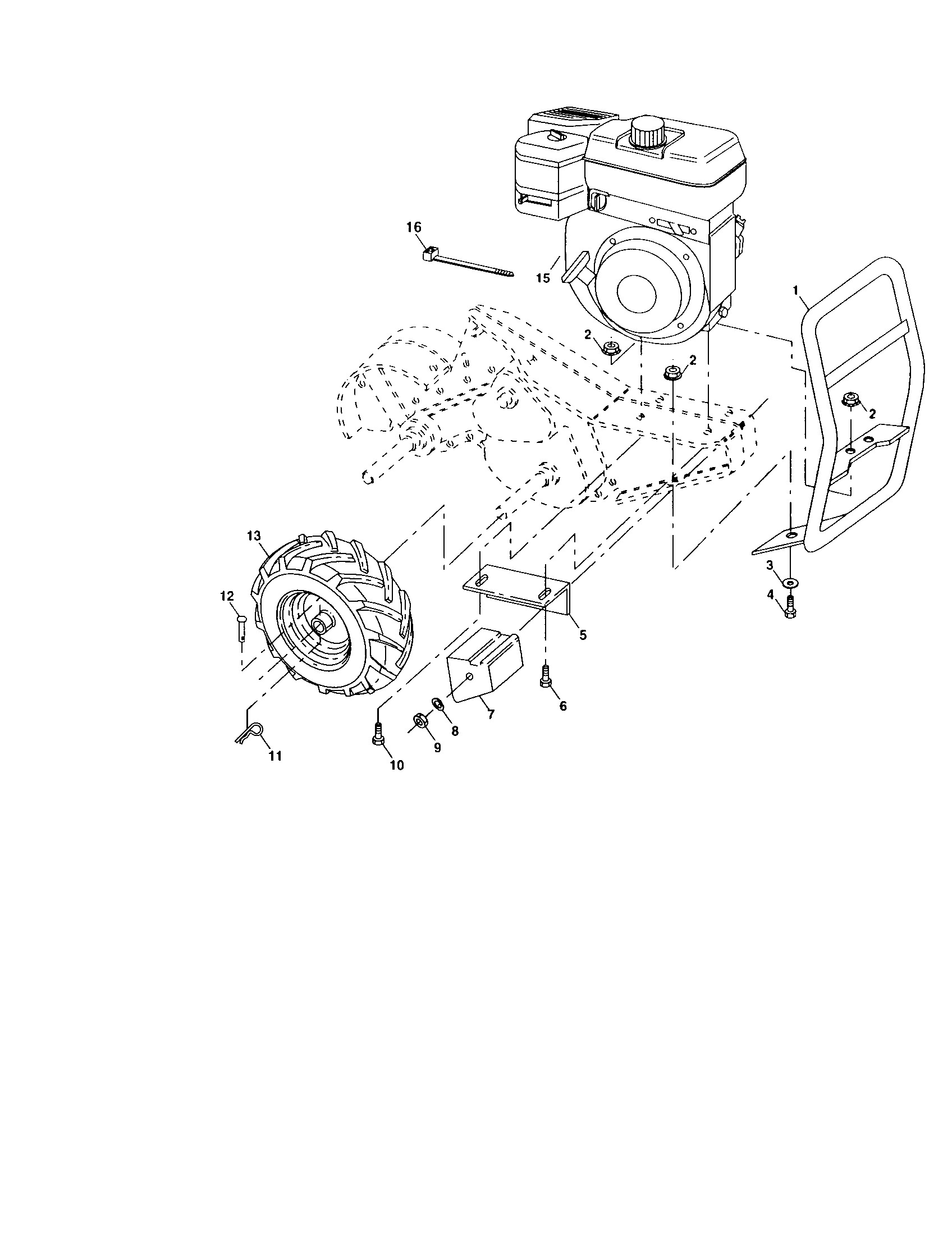 Main frame, right side