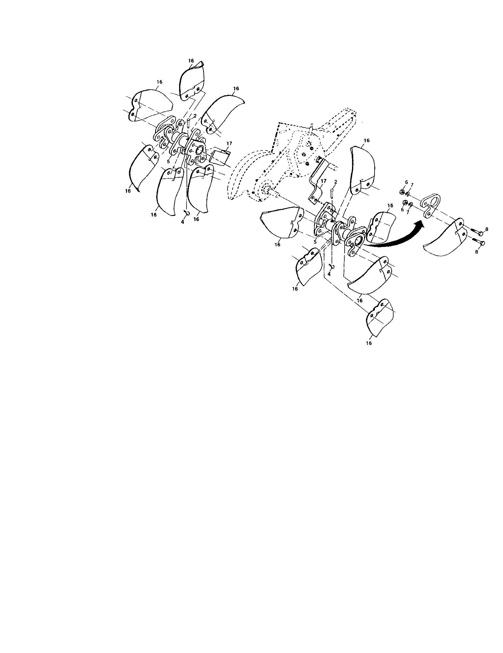 Tine assembly