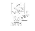 Briggs & Stratton 121402-0216-E1 starter-rewind/housing-blower diagram