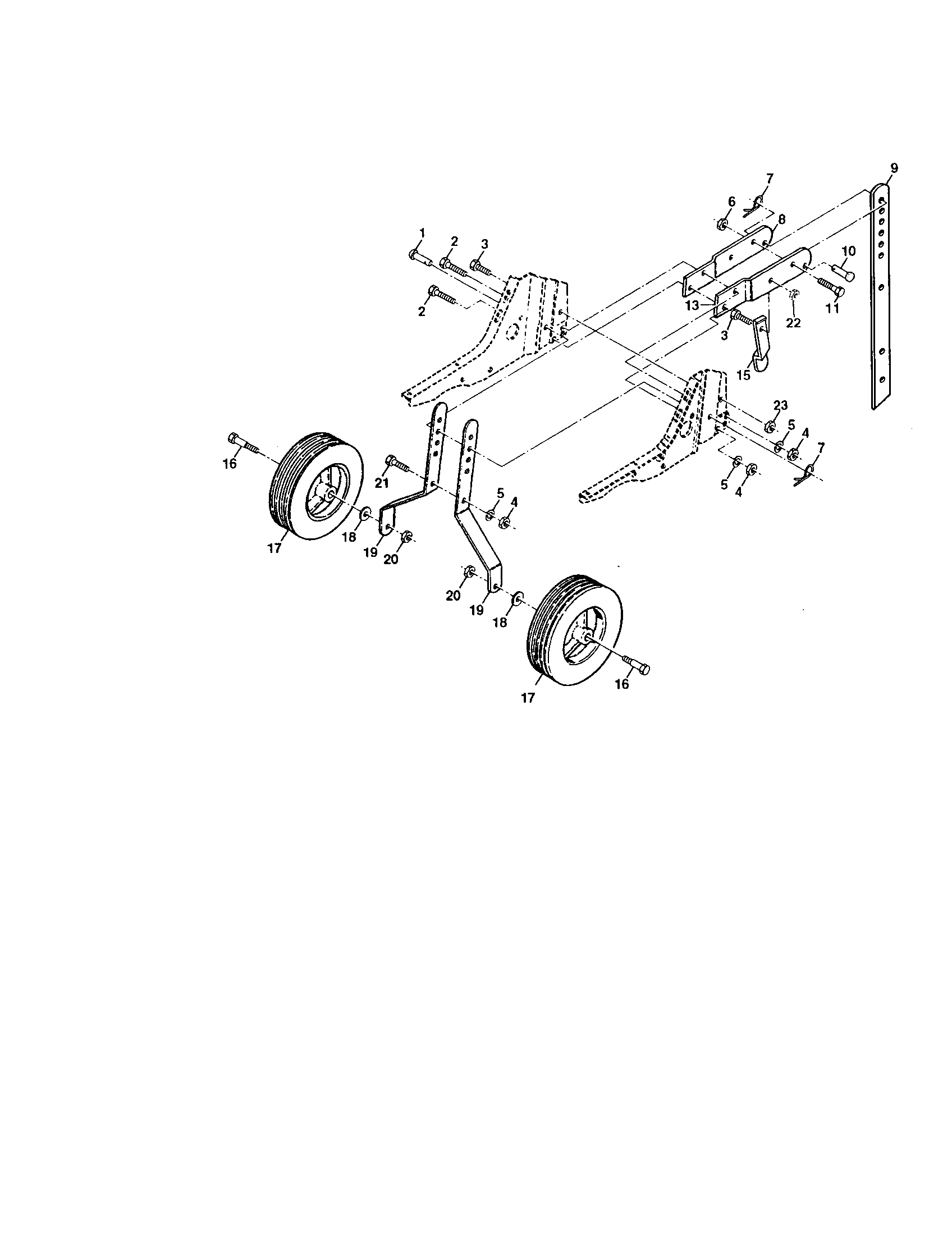 WHEEL/DEPTH STAKE ASSEMBLY