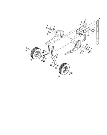 Wheel/depth stake assembly