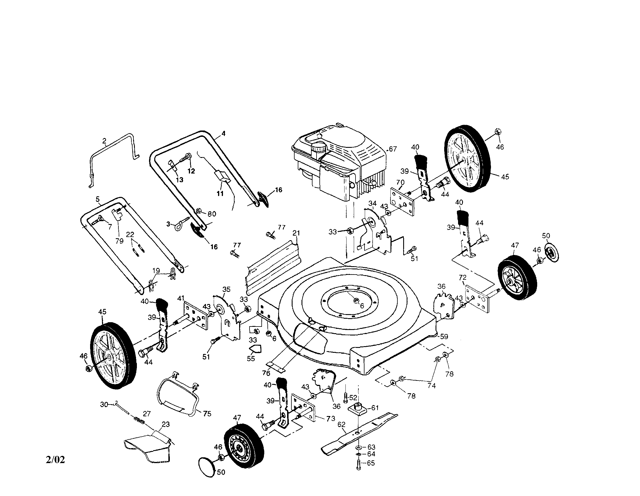 Rotary lawn mower