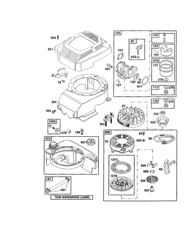 Carburetor/housing-blower